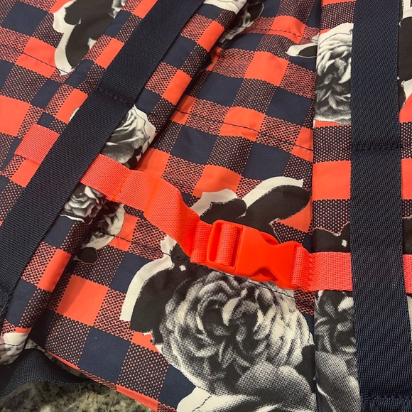 Adidas Stella McCartney Sport Backpack floral indigo book Bag laptop Slv Womens - Picture 9 of 16